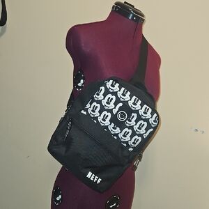 Neff Black and White Mickey Mouse Crossbody Backpack